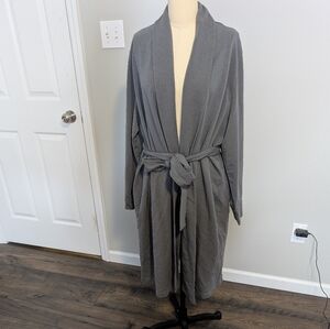 Universal Standard Charcoal Long Sleeve Grey Robe Size Large